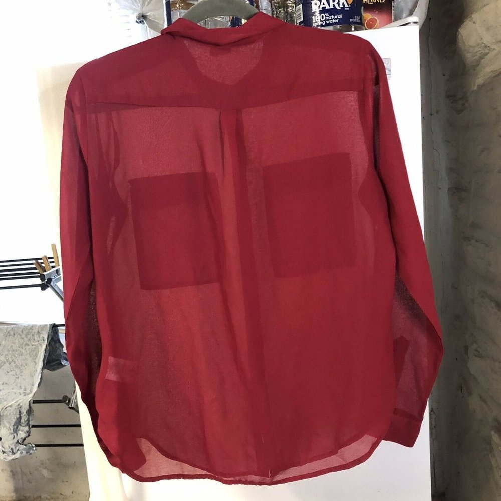 Kut From The Kloth Collared Button Up Blouse Small - image 7